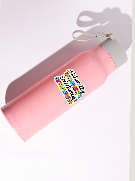 Natural Introvert- Vynyl Waterproof, UV Resistant Sticker