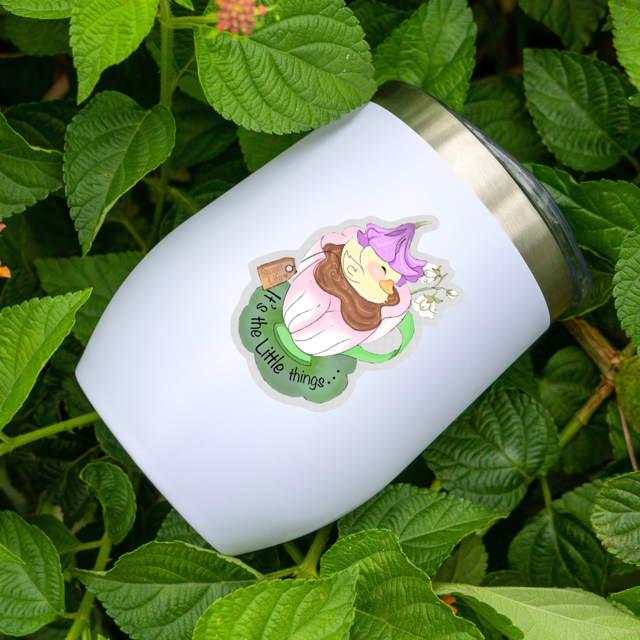Duckie's Tea Bath Vinyl Clear Edge Sticker- Waterproof & UV Protected 𓅭