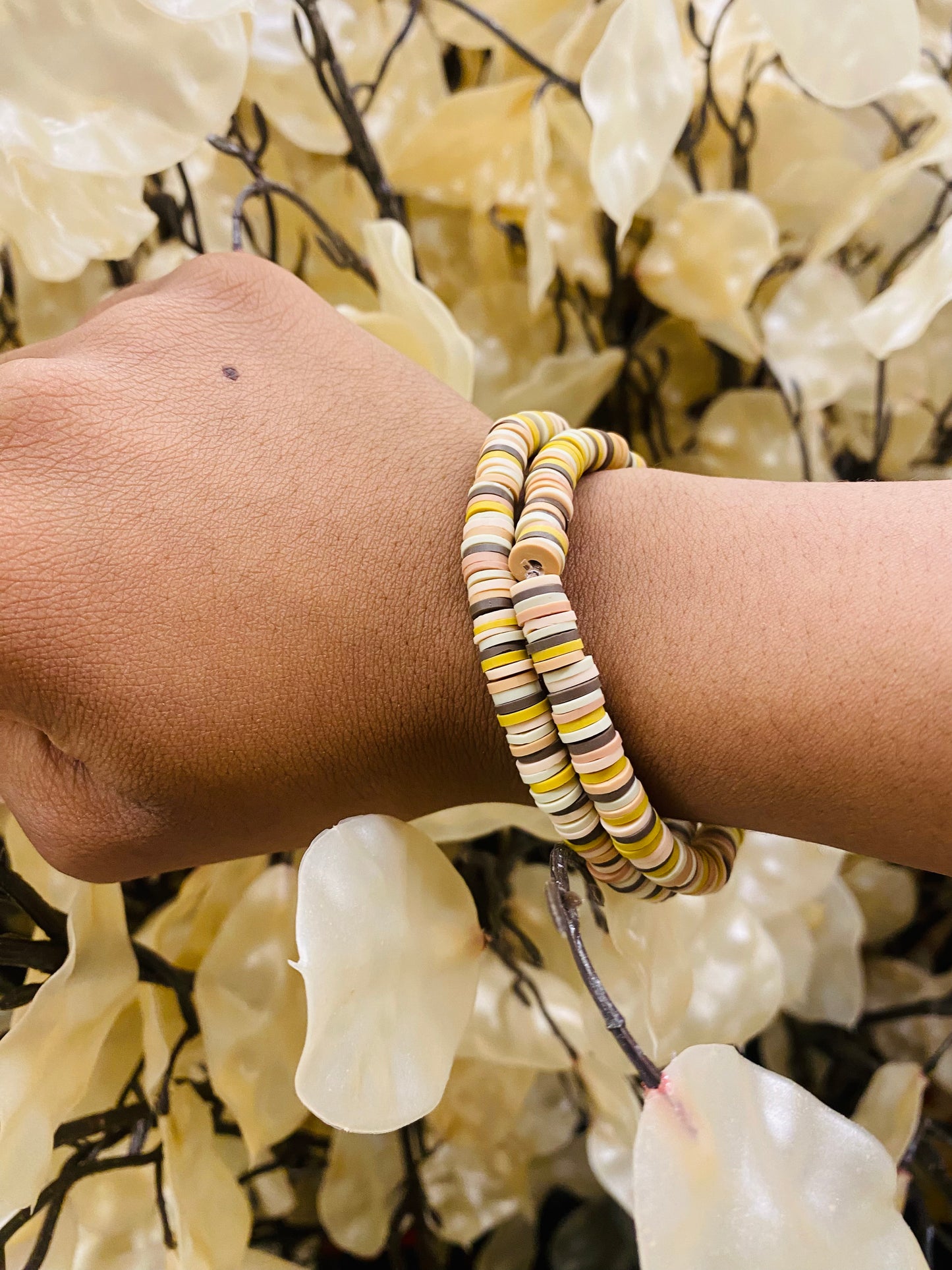 Autumn Clay Beaded Bracelet