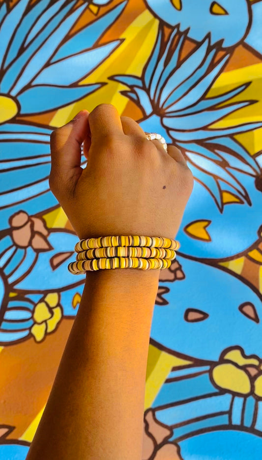 Autumn Clay Beaded Bracelet