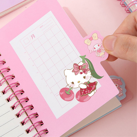 Cherry Kitty Clear Vynl Sticker- Waterproof, UV Resistant
