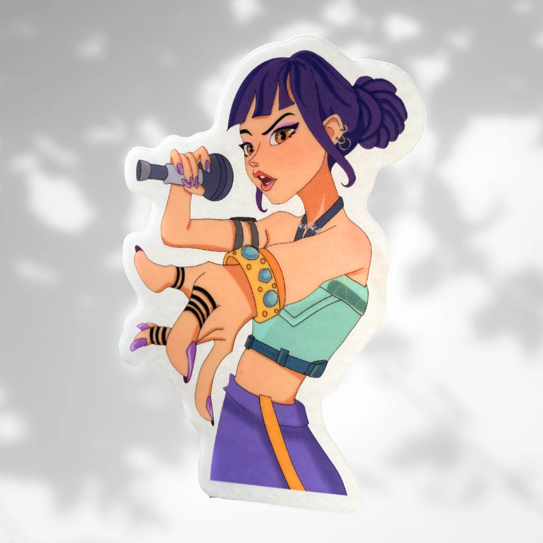 Zoe KPDH Clear Vinyl Sticker- Uv Resistant + Waterproof