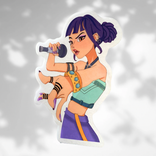 Zoe KPDH Clear Vinyl Sticker- Uv Resistant + Waterproof